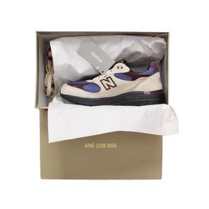 New Balance x Aimé Leon Dore 993 Taupe Nubuck-Trimmed Suede and Mesh Sneakers